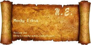 Medy Edna névjegykártya